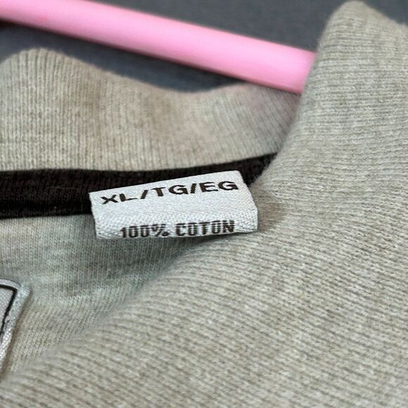 Chaps Polo Shirt Mens Extra Large‎ Beige All Over Fish Print 100% Cotton - Picture 7 of 11